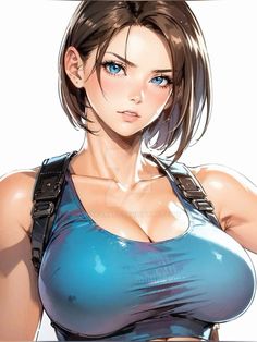 Resident Evil Anime, Bad Drawings, Resident Evil Girl, Jill Valentine, Valentines Art, Manga Anime One Piece, Resident Evil, Cute Anime Character