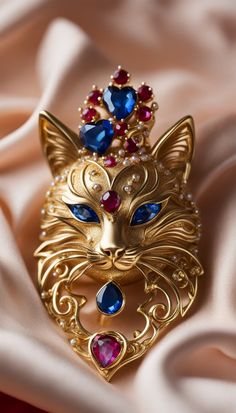 Beautiful baroque Cat brooch - AI creation Extravagant Jewelry, Domestic Animals, Beautiful Wallpaper, Cat Brooch, Cat Jewelry, Lab Diamonds, Beautiful Wallpapers, Amazing Jewelry