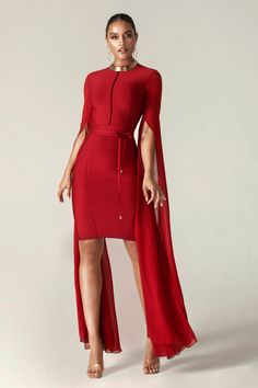 shiva modern one shoulder bandage dress in maroon color, hug your body perfectly. Sleek Fitted Long Dress, Elegant High Stretch Mini Dress, Evening Sheath Bandage Dress, Elegant High Stretch Knee-length Dress, Chic High-stretch Evening Dress, Chic High Stretch Evening Dress, Sleek Stretch Evening Dress, Long Dress With Draped Sleeves For Party, Long Dresses With Draped Sleeves For Party