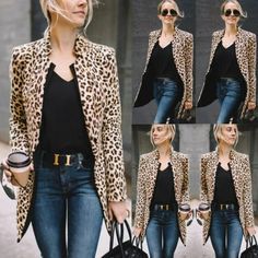 Real Estate Outfits, Brown Lace Top, Jean Jacket Outfit, Over 40 Outfits, Leopard Outfits, Fashionable Work Outfit, Stylish Outfits For Women, Interview Outfits, Leopard Print Pants