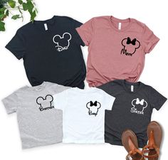 Disney Family Shirts, Mickey And Minnie Pocket Shirt, Disneyworld Family Shirts Disney Family Outfits, 2022 Gifts, Family Disney Shirts Matching, Disney Family Shirts, Hands Design, Matching Disney Shirts, Disney Trip Shirts, Trip Shirts, Mickey Shirt