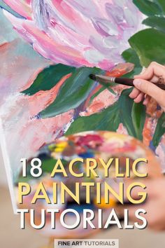 Our list of the 18 best acrylic painting tutorials, so you can learn how to paint with this exciting medium from scratch. Find all the tools you'll need, some basic techniques and learn about the properties of acrylic paint, so you can master your medium. #acrylicpaintingtutorials #acrylicpainting #acrylicpaint #acrylicart #acrylicpainter #acrylicpaintingtutorial #arttutorials #paintingtutorials #acrylicpaintingbeginners #acrylicpaintingsupplies #acrylicpaintingideas #acrylicpainter #art What To Paint Acrylic, Painting Over Acrylic Painting, Acrylic Paint Watercolor Effect, How To Add Dimension To Acrylic Painting, Acrylic Art Techniques, How To Draw Acrylic, How To Start Acrylic Painting, Painting Classes Step By Step, Ideas To Paint On Canvas Inspiration