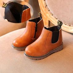 Non-Slip Ankle Boots - Momorii Kids Leather Boots, Gentleman Mode, Kids Ankle Boots, Boots 2020, Kids Snow Boots, Botas Chelsea, Short Leather Boots, Fashionable Snow Boots, Children Shoes