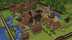 Black Smith Minecraft, Minecraft Smith House, Medieval Minecraft Village, Mc Houses, Construction Minecraft, Music Land, Minecraft Village, Minecraft Medieval, Cute Minecraft Houses