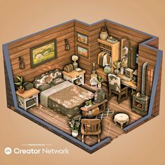 Western Rustic Bedroom, Interior Minecraft, Western Rooms, Sims 4 Cas Mods, Sims 4 Bedroom, Western Bedroom