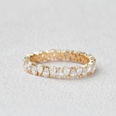 Pear Shaped Moissanite Wedding Band - Felicegals Eternity Ring Pear Shape, Alternating Pear Wedding Band, Wedding Band For Infinity Engagement, Unique Wedding Bands For Pear Shaped Rings, Pear Shaped Eternity Band, Wedding Band For Pear Ring, Pear Shape Wedding Band, Woman’s Wedding Band, Pear Diamond Wedding Band