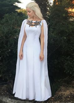 Khaleesi Halloween Costume, Game Of Thrones Halloween, Medieval Wedding Dress, Medieval Wedding