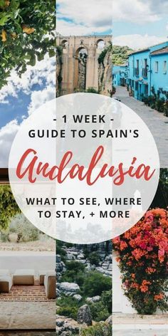 spain with text overlay that reads, 1 week guide to spain's guadalajara