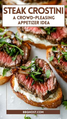 steak crostini is an appetizer that's perfect for any meal