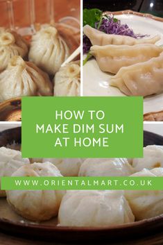 dim sum at home with text overlaying how to make dim sum at home