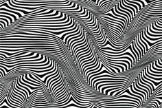 an abstract black and white pattern with wavy lines