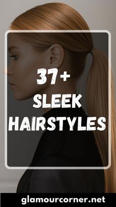 Going Out Straight Hairstyles, Sleek Back Updo Hairstyles, Simple Bridesmaid Hair Straight, Hairstyles For Black Dress Classy, Easy Occasion Hairstyles, Elegant Hairstyles For Layered Hair, Sophisticated Ponytail Hairstyles, Low Slicked Ponytail, Long Straight Bridal Hairstyles