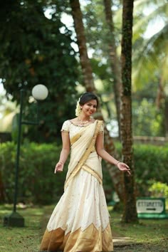 Kerala traditional Engagement Look Indian, Wedding Matching Outfits, Saree Bluse