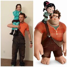 Wreck It Ralph Halloween Family, Venelope Wreck It Ralph Cosplay, Venelope Costume Wreck It Ralph, Ralph And Venelope Costume, Vanellope Von Schweetz Party Ideas, Wreck It Ralph Couple Costumes, Penelope Van Sweets Costume, Penelope Costume Wreck It Ralph, Penelope Von Schweetz Costume