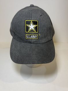 the u s army hat is on display