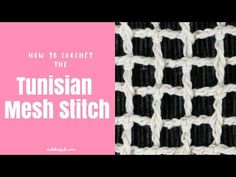 how to crochet the turkish mesh stitch - part 1 / 2 with video