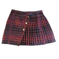 Brand New Karen Millen Pleated Plaid Skirt. Never Worn. Excellent Condition. Selling As It Is Too Big For Me. Red Pleated Bottoms For Winter, Trendy Red Pleated Skort, Red Pleated Mini Skirt For Fall, Pleated Red Mini Skirt For Fall, Red Pleated Skort For Fall, Red Mini Skirt For Workwear In Winter, Red High Waist Mini Skirt For Fall, Chic Red Skort For Fall, Red Skirted Skort For Fall