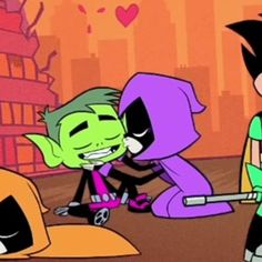 the teen titans are talking to each other