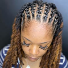 Half Flat Twists w/Rope Twists 🔥 Book me using the link in my bio 🔥 #stllocs #stlhair #stlbraids #starterlocs #instantlocs… | Instagram Flat Twist Dreads Loc Hairstyles, Locs Flat Twist Style, Flat Twist With Locs, Flat Barrel Twist Locs, Half Flat Twist Half Twist, Three Barrel Twist Locs, Twisted Dreadlocks Styles, Twist Locks Hairstyles Women, Hairstyles Dreads For Women