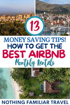 Airbnb Monthly Rentals Long Term Airbnb Stays, Staying In An Airbnb, Traveling Full Time, Full Time Travel, Couple Getaway, Living Abroad, Budget Travel Tips, Group Travel, Travel Life