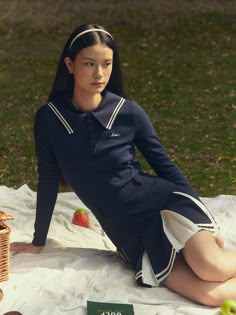 Composition : See detailed informationColor : Navy XS, Navy S, Navy MCountry of Origin : CHINA Sailor Top Outfit, Us Navy Uniform Women, Sailor Aesthetic Outfit, Preppy Aesthetic Ivy League, Sailor Outfit Aesthetic, Nautical Aesthetic Fashion, Sailor Outfit For Women, Private School Aesthetic, Doll Hair Ideas