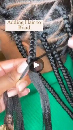 677K views · 8.7K reactions | Detailed tutorial on how to add hair to braid, and it will be invisible. 
#reelsviralfb 
#benochs 
#invisiblebraids | Benochs Invisible Braids, Box Braids Tutorial, To Braids, Be Invisible, Braid Inspiration, Braided Hair Tutorial, Healthy Hair Journey, Box Braids Styling