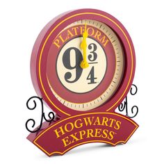 a hogwarts express clock is shown on a white background