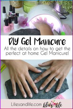 This at home gel manicure tutorial includes links Gel Manicure Diy, Diy Gel Manicure, Gel Nails Long, Manicure Tutorials, Gel French Manicure, Gel Manicure At Home, Home Manicure, Gel Nails At Home, Fall Manicure