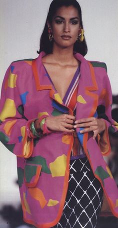 Yasmeen Ghauri, 90s Runway Fashion, 1990s Fashion, Moda Vintage, Look Vintage