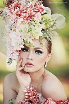 Lady Of The Manor, You Are So Beautiful To Me, Ben Johnson, Glamour Beauty, Flower Headpiece, Hat Handmade, Beauty Shots