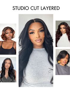 Toffee Brown Mix Blonde Layered Cut Bob Glueless 5x5 Closure Lace Wig Black Layers