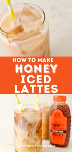 how to make honey iced lattes