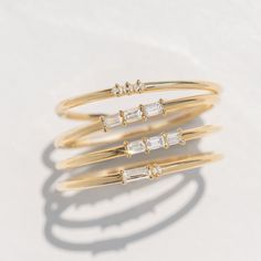 Morse Code Ring, Eternity Band Stack, Melanie Casey, 14k Gold Wedding Band, Letter Ring, Vintage Wedding Band, Cluster Engagement Ring, Baguette Diamonds, Morse Code