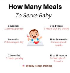 the baby is eating his meal with instructions to help him