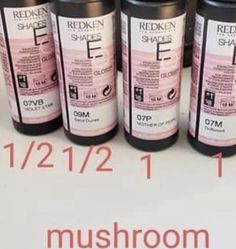 Shades Of Q Redken, Ion Hair Dye Chart, Milk Tea Hair Color Redken, Redken Mushroom Blonde, Mushroom Toner Formula Shades Eq, Mushroom Hair Formula, Black Hair Color Formula, Mushroom Shades Eq Formula, Mushroom Toner Formula