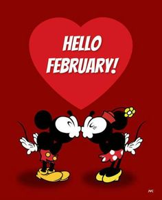 two mickey mouses kissing each other with the words buon sabato on it