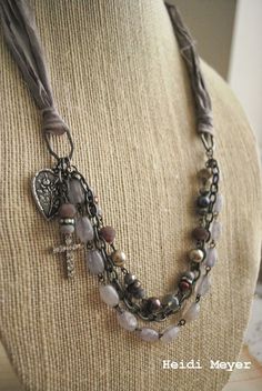 Beaded Jewelry: Photo Fabulous Diy, A Necklace, Old Jewelry, Jewelry Projects, Diy Necklace, Jewelry Tutorials, Leather Jewelry