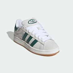 adidas Campus 00s Shoes - White | Free Shipping with adiClub | adidas US Adidas Green Shoes, Adidas Campus Colors, Shoe Inspo Women, Best Shoes For School, Campuses Adidas, Adidas Campus00s, Green Adidas Campus, Adidas Campus 00s Grey, Addias Shoes