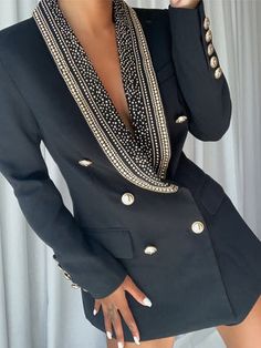 Blazers & Jackets – ZCRAVE Open Back Blazer, Designer Leather Jackets, Satin Blazer, Open Front Blazer, Wool Blend Jacket, فستان سهرة, Denim Blazer, Long Blazer, Abayas Fashion