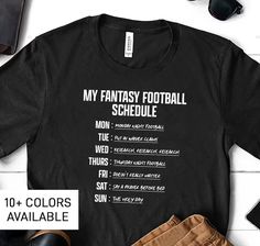 Funny Fantasy Football Shirt for Men Funny Gift for Fantasy - Etsy Philippines Fantasy Football Champion, Football Schedule, Monday Night Football, Say A Prayer, Tshirt For Men, Fantasy Football, Perfect Birthday