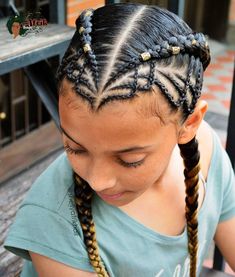 Hairstyles For Summer, African Hair Braiding Styles, Girls Natural Hairstyles, Two Braids