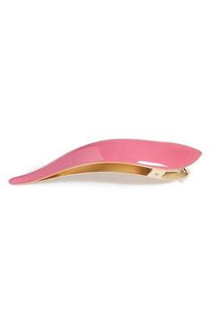 An elegantly shaped hair clip is handmade. Small 3/4"W x 3 1/2"L; Medium 1"W x 5"L; Large 1 1/4"W x 5"L. Brass. By Ficcare; imported. Retro Accessories, Head Scarves, Bows Hair, Hair Combs, Hair Bands, Ponytail Holders, Hair Barrettes, My Brain, Hair Accessories For Women