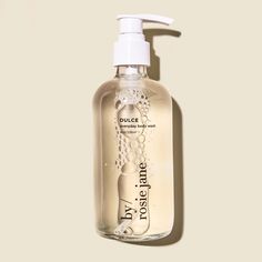 By Rosie Jane, Almond Fruit, Vanilla Body Wash, Pine Bark, Hinoki Wood, Grape Seed Extract, Licorice Root Extract, Body Skin Care Routine, Clean Ingredients