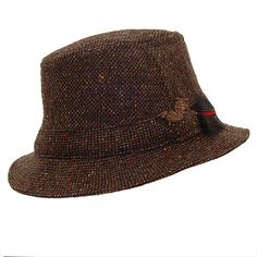 https://www.delmonicohatter.com/product/IT170.htm Classic Wool Cloche Fedora, Classic Brown Wool Top Hat, Fall Wool Top Hat With Short Brim, Winter Tweed Hat With Herringbone Pattern, Classic Tweed Hat With Short Brim, Classic Tweed Brimmed Hat, Brown Tweed Hat For Fall, Classic Brimmed Tweed Hat, Fall Tweed Hat With Short Brim