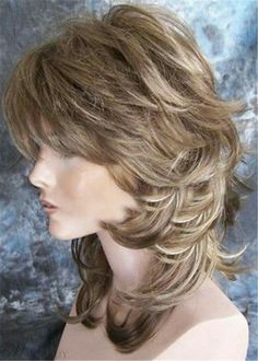 Curly Synthetic Wig, Long Layered Hair, Haircuts For Long Hair, Medium Hair Cuts, Synthetic Wig, Long Hair Cuts, Layered Haircuts