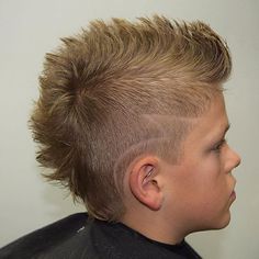 Stylish Baby Mullet Haircuts: Modern, Tapered Styles for Kids Faded Mohawk Boys Haircut Short, Types Of Mohawks, Faux Hawk Mullet Boys, Burst Fade Mohawk Boys, Kid Faux Hawk, Faux Hawk Hairstyles Boys, Fade Mohawk Kids, Euro Hawk Haircut Boys, Boys Mowhak Hairstyle