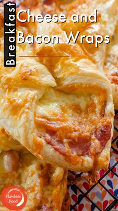 Cooked bacon and melted cheese wrapped with puff pastry. Cheese And Bacon Puff Pastry, Puff Pastry Bacon Cheese, Puff Pastry With Bacon, Easy Puff Pastry Recipes Savoury, Savoury Pastry Ideas, Savoury Puff Pastry Recipes, Puff Pastry Breakfast Recipes, Recipes Using Puff Pastry Sheets, Western Food Recipes