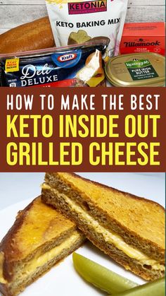 how to make the best keto inside out grilled cheese sandwich with pickles