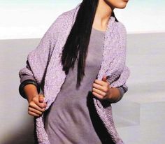 Realizza un bellissimo cardigan con i nostri schemi maglia Lace Knitting Patterns, Lace Knitting, Crochet Scarf, Cardigans, Lace