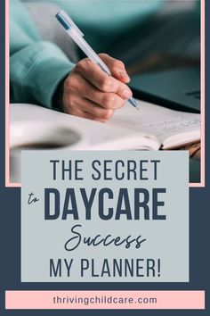 the secret to daycare success is my planner and i'm sharing it with you